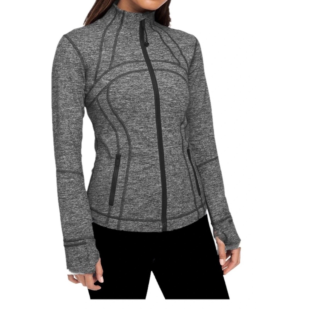 Lululemon Define Jacket Women's Size 4 Heather Gray Luon Full Zip Stretch Yoga